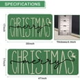 thumbnail image 2 of Christmas Kitchen Mat , Merry Christmas Green Kitchen Rugs Set of 2, Holiday Low-Profile Washable Non-Slip Floor Mats for Winter Christmas Kitchen Decor - 17x29 and 17x47 Inch, 2 of 5