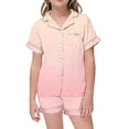 thumbnail image 1 of SXcggal One Ensemble de Pyjama 2 Pcs pour Enfants, Imprimé Graphique, Chemise à Manches Courtes avec Boutons, Ensemble de Pyjama Mignon et Confortable pour Garçons et Filles, 1 of 7