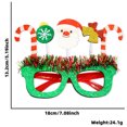 thumbnail image 2 of Yoyauz Christmas Glasses Glitter Party Glasses Costume Glasses Creative Fun Glasses Reindeer Antlers Christmas Party, 2 of 6