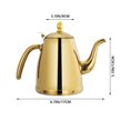 thumbnail image 2 of Tetera resistente al calor Tetera de acero inoxidable Premium Tetera de Kung Fu para Home Shop HOMEMAXS 13702813-MX, 2 of 6