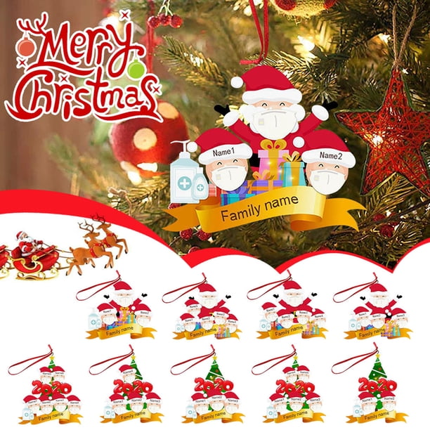 Xihbxyly Adorno Navideño Personalizado, Diseño de Muñeco de Nieve de Resina, Nombre Personalizable, Perfecto para Fiestas, Bodas, Decoración Navideña, Regalo Familiar, 1 Pieza, Edición Navideña 2020