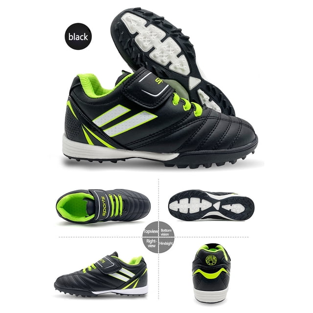 Zapatos De Entrenamiento De Fútbol Botas de fútbol para niños, pegatina ajustable, zapatillas de deporte de fútbol para césped artificial Hugtrwg Para Estrenar