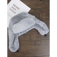 thumbnail image 6 of Gustave Winter Trapper Hat with Ear Flaps for Women Men Windproof Warm Trooper Hats Cold Weather Faux Fur Plush Ushanka Russian Hat for Outdoor Hunting Skiing - Gray, 6 of 8