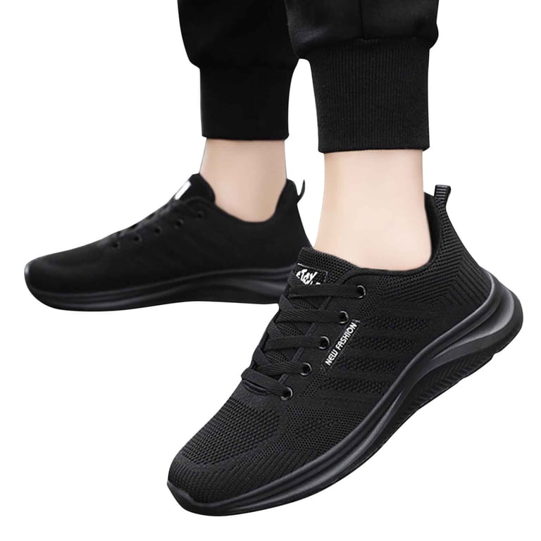 Black spring/summer fashion breathable and comfortable sneakers Amazon.com: Women Sneakers Spring And Summer New Pattern  main image 4
