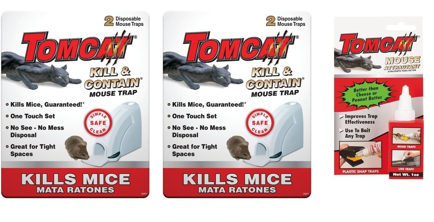 TOMCAT Kill & Contain Mechanical Mouse Traps (2-Pack) - Baller