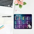 thumbnail image 4 of Coollooc 2026 Calendar Mouse Pad Desk Mat, 10x8 Inch Office Small Mouse Pad, Waterproof Non-Slip Rubber Base for Home Office Gaming Computer Laptop PC Accessories Mousepad(D Style), 4 of 7