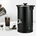 thumbnail image 4 of 8L 270Oz Black Stainless Steel Electric Commercial Coffee Urn Percolator Coffee Pot for Cafes, Buffets, 4 of 17