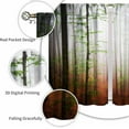 thumbnail image 4 of Forest Curtains,Nature Scenery Gothic Fantasy Forest Misty Foggy Mysterious Nature Woodland Tree Landscape Window Drapes Treatments for Living Room Bedroom Kitchen,42X54 Inch, 4 of 4