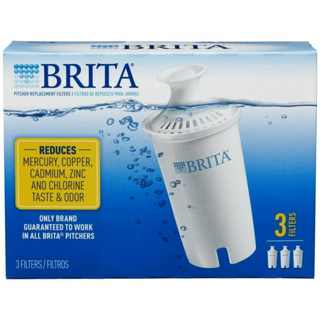 Water Pitcher Replacement Filters, White 1 Pack of 3, For best performance change water filter every 40 gallons or 2 months By (Water Filters Uk Best Ones)