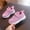 F-231Pink, variant on ZHOGXU Big Boys Girls Sneakers Soft Sole Lace Up Non Slip Solid Color Breathable Comfortable Casual Shoes For Everyday Wear Black 18-24 Months