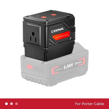CEENR&reg; 150W Portable Power Inverter for Porter Cable 20V Li-ion Batteries PCC680L PCC685L