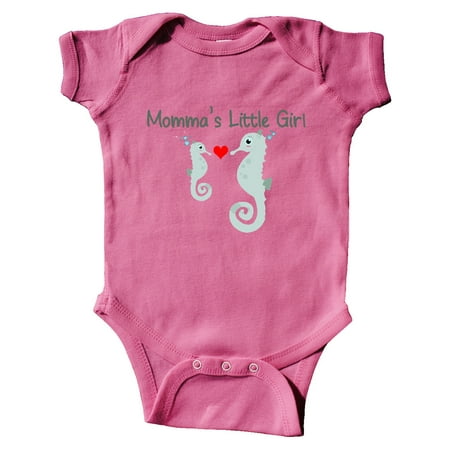 

Inktastic Seahorse (momma s little girl) Gift Baby Girl Bodysuit