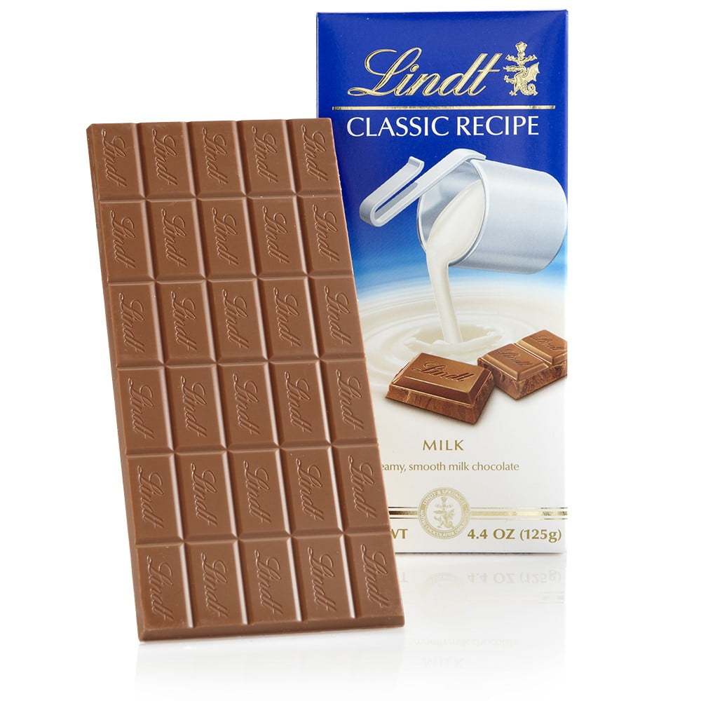 Lindt Classic Recipe Milk Chocolate Candy Bar, 4.4 Oz.