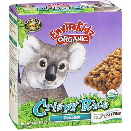 Nature's Path Envirokidz Envirokidz Koala Chocolate Crispy Rice Cereal Bars, Organic, 6 OZ (Pack of