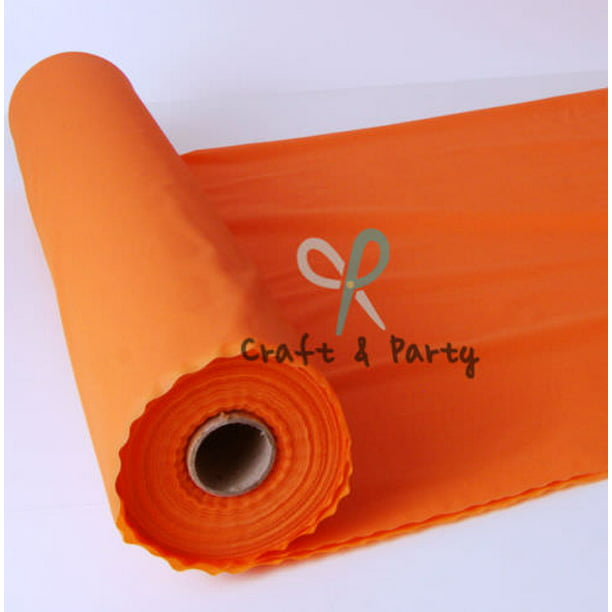 Orange 100FT Plastic Buffet Banquet Roll Wedding Party Table Cover