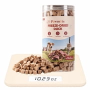 PAWMATE Freeze Dried Duck Treats for Dogs & Cats,Single Ingredient, High Protein Training Treats, 10.23oz