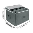 thumbnail image 3 of HLONK Boîte de Rangement pour Verres à Vin avec Séparateurs Contenants de Rangement pour Verrerie Contient 12 Verres à Vin Rouges Ou Blancs Flûtes à Champagne Contenants de Rangement Durs et Empilables Rabais, 3 of 8