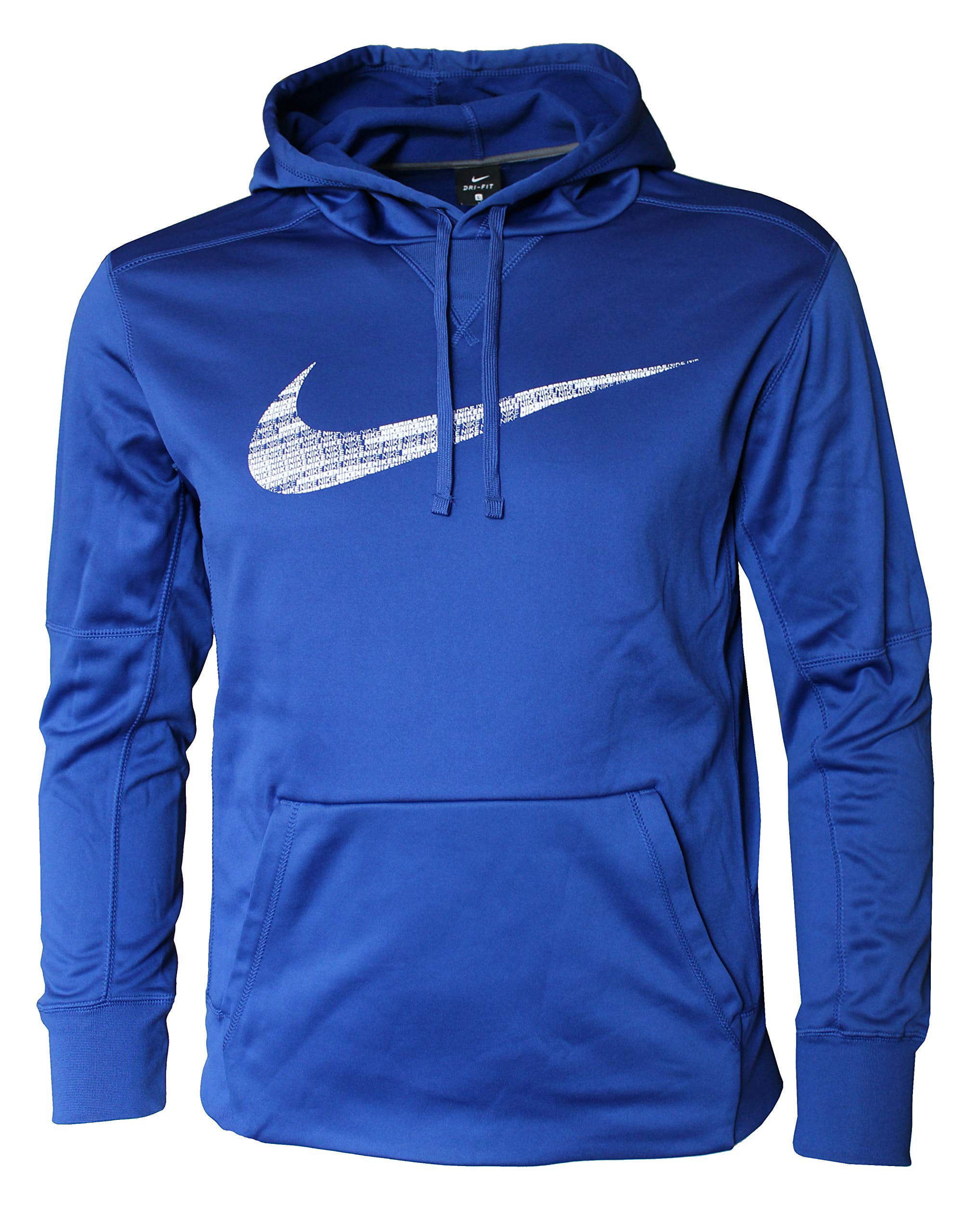 Nike - NIKE Swoosh Men's Dri Fit Training Hoodie Blue/White - Walmart ...