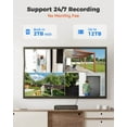 thumbnail image 3 of Reolink 8CH 5MP POE Home Security Camera System, 4pcs 5MP Outdoor POE Cameras, 8MP 8CH POE NVR with 2TB HDD for 24/7 Recording, RLK8-410B4-5MP, 3 of 9