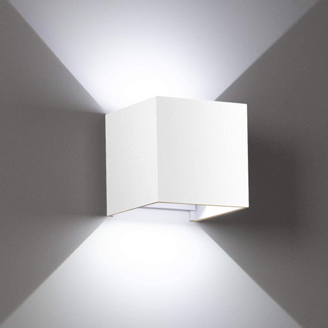 Luz de pared interior LED Luz de pared LED de 12W 6000K Impermeable IP65 Luz de pared exterior ajustable Zhivalor WLJ-3265