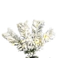 thumbnail image 2 of Vickerman 6.5' Flocked Pacific Pencil Artificial Christmas Tree with Warm White LED Lights, 2 of 6