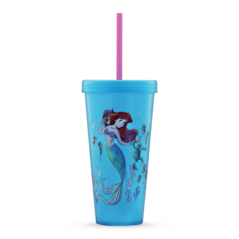 Silver Buffalo Disney The Little Mermaid Ariel Color-changing Plastic  Tumbler