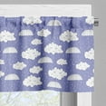 thumbnail image 3 of Ambesonne Rain Window Valance, Sleeping Clouds Umbrellas, 54" X 18", Blue Grey Ceil Blue, 3 of 5