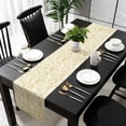 thumbnail image 3 of Yellow Flowers Table Runner 36 Inches Long, Country Pastoral Floral Leaves Vines Kitchen Coffee Dining Table Decoration for Home Party Birthday Wedding Home Decor 13x36 Inches, 3 of 8