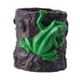 thumbnail image 2 of MAGIDEAL Flower Pot Planter with Frog Figurine Decorative Resin for Living Room Decor A, 2 of 8