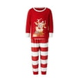thumbnail image 2 of Nituyy Holiday Family Matching Pajamas Christmas Pjs Set Long Sleeve Tops Xmas Pajamas Pant Cute Family Jammies, 2 of 10