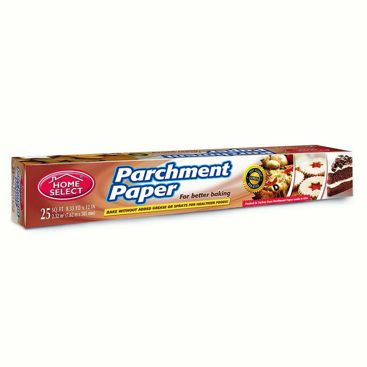 Home Select Food Preparation Parchment Paper, 25 Sq Ft
