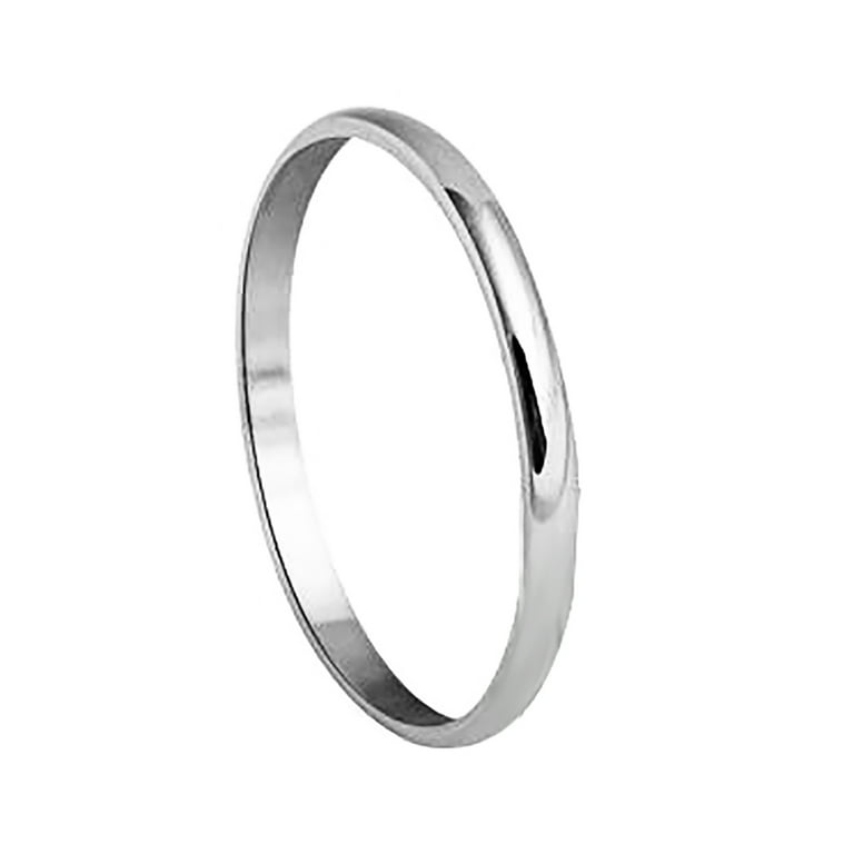 NUZYZ Finger Ring Elegant Finger Jewelry Titanium Steel Couple Band Finger  Ring for Party