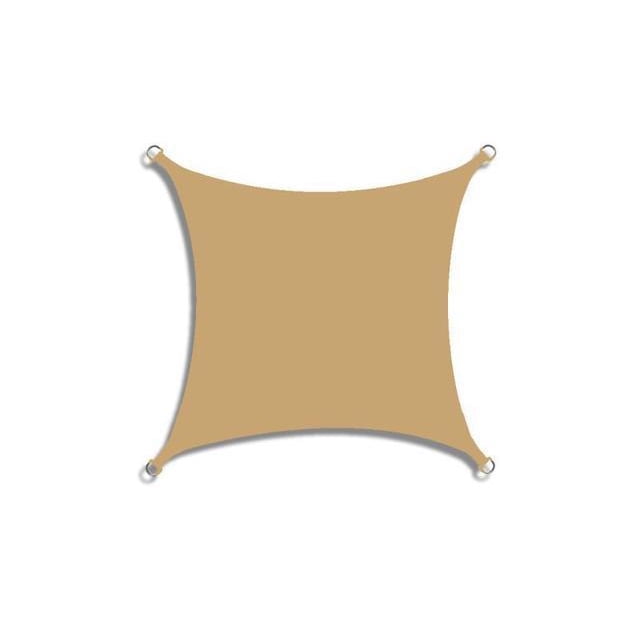 Toldo rectangular de poliéster 300D, vela de sombra impermeable, cuadrado, para jardín, Patio, piscina, toldo para acampar