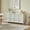Light Grey, variant on 67" Modern Sideboard Storage Cabinet with Tip-On Doors, Soft-Close Hinges, Anti-Tip Wall Mount, Light Grey