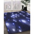 thumbnail image 3 of Ahgly Company Machine Washable Indoor Rectangle Transitional Night Blue Area Rugs, 6' x 9', 3 of 7