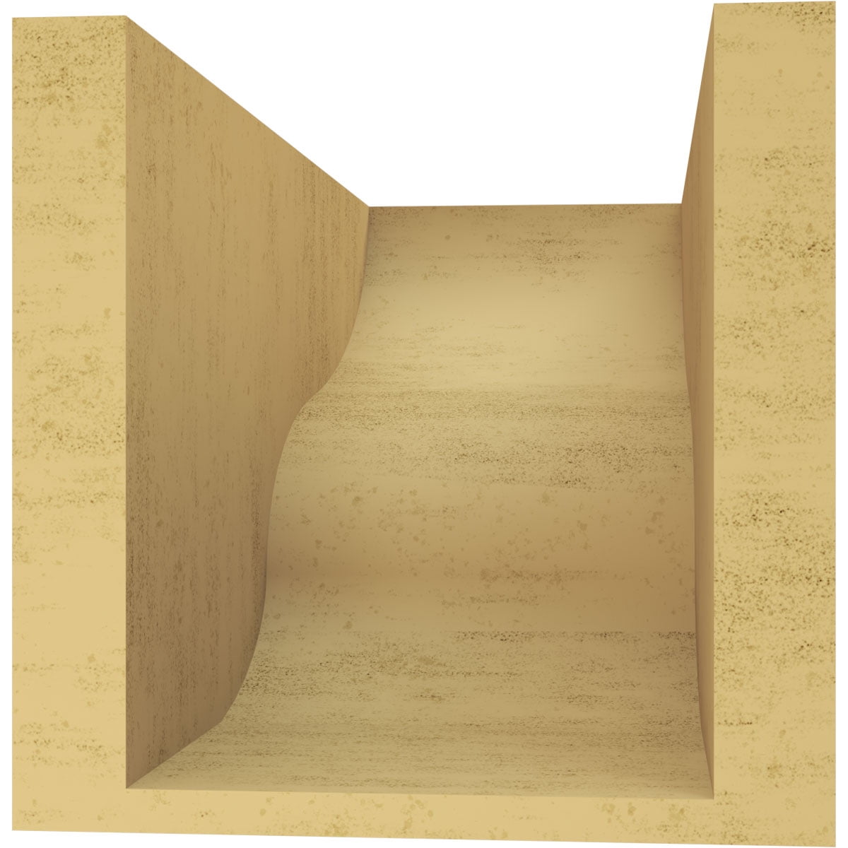 7"W x 14"D x 7"H Wide Greensboro Rough Cedar Woodgrain TimberThane Corbel, Primed Tan