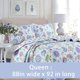 thumbnail image 2 of Juego de cama reversible con diseño floral de lavanda y morado, colcha ligera para todas las estaciones, tamaño Queen, 3 piezas, 2 of 5