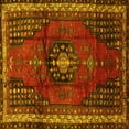 thumbnail image 1 of Ahgly Company Indoor Square Persian Yellow Traditional Area Rugs, 8' Square, 1 of 4