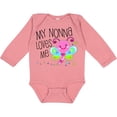 thumbnail image 3 of Inktastic My Nonna Loves Me- Cute Dragonfly Boys or Girls Long Sleeve Baby Bodysuit, 3 of 5
