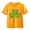 Yellow, variant on Ruyang Girls Short Sleeve T Shirts Kids Summer Tops Cotton Crewneck Tees Cute Irish 𝐒hamrock Printed Shirt St Patricks Day Outfits