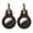 Coffee, variant on 1 Pack Tuskd Land for Apple AirTag Leather Key Ring - Black