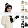 thumbnail image 2 of OGLCCG Winter Beanie Hat Scarf Gloves Set for Boys Girls, Teens Youth Kids Knitting Neck Warmer Hat Cap Scarf Gloves 3 in 1 Gift Set 1-8 Years, 2 of 8