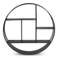 thumbnail image 4 of Bouclair Black Round Metal Wall Shelf, 4 of 4