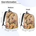 thumbnail image 3 of Lsque Vintage Floral Butterfly Collage Pattern Canvas Daypack, Durable Backpack, High-quality Versatile Backpack,Vintage Compact Backpack-Small, 3 of 6