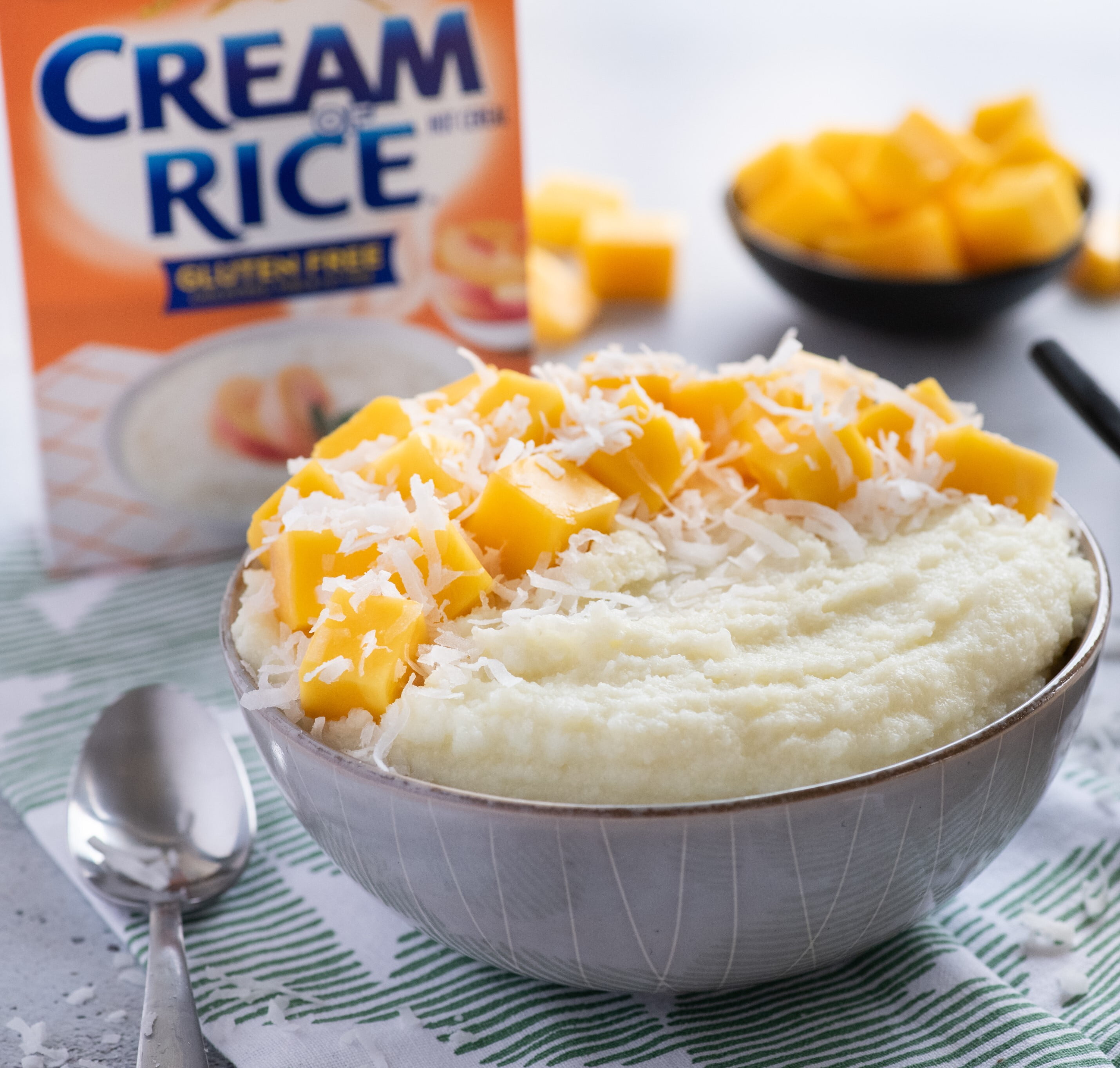 (2 pack) Cream of Rice Gluten Free Hot Cereal, 2.5 Minute, Kosher, Shelf-Stable, 14 oz Box