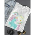 thumbnail image 3 of Cute Dream Like A Magic Unicorn Tee Women's -Image by Shutterstock, 3 of 4