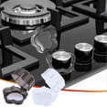 thumbnail image 1 of Iumwxz Kitchen Gadgets Natural Gas Protective Cover Oil Protective Cover Stove Button Cover Gas Stove Protective Cover Protective Cover Kitchen Utensil Set Black Plastic Up to 50% Off, 1 of 9