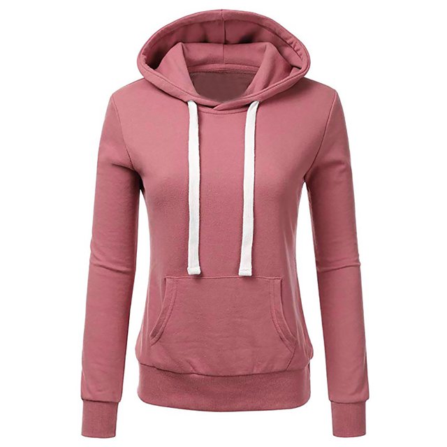 Sudadera de manga larga con bolsillo con capucha para mujer y mujer Fridja ghj987+2875