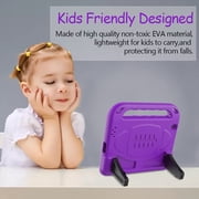 SUPNICE Kids Case for iPad 2 3 4 （Old Model）- Built-in Screen Protector, Shockproof Handle Stand Kids Friendly Protective Case for iPad 2nd 3rd 4th Generation, Purple