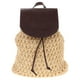 thumbnail image 1 of Mochila tejida, mochila de viaje, elegante mochila escolar con bolsillo interior, 1 of 7